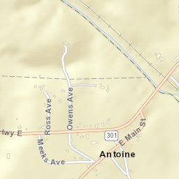 Antoine Arkansas Street Map