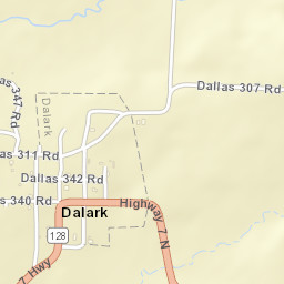 Dalark Arkansas Street Map