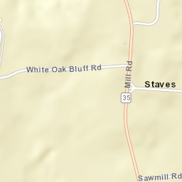 Staves Arkansas Street Map