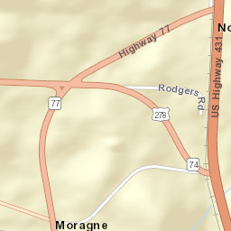 Norton Alabama Street Map