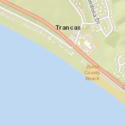 Trancas California Street Map