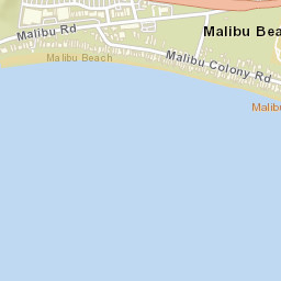 Malibu Beach California Street Map