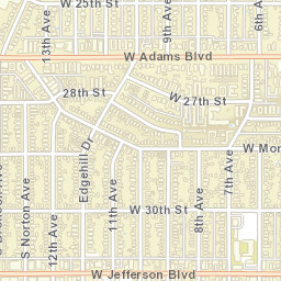 3417 W Jefferson Blvd, Los Angeles, CA Street Map