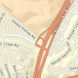 Diamond Bar California Street Map