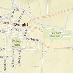 Delight Arkansas Street Map