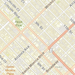 Santa Monica, CA 90401, US Street Map