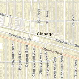 Cienega California Street Map