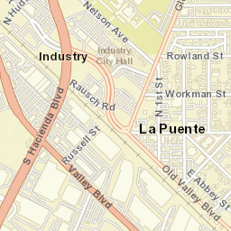 Industry California Street Map