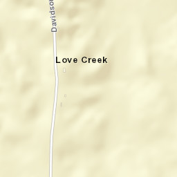 Love Creek Arkansas Street Map