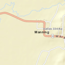 Manning Arkansas Street Map