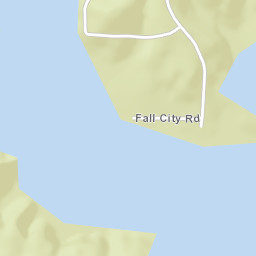 Falls City Alabama Street Map