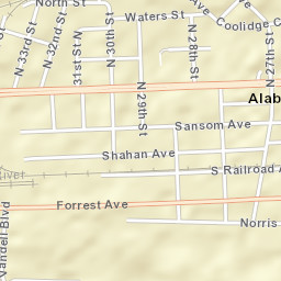 Alabama City Alabama Street Map