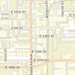 Redondo Junction California Street Map
