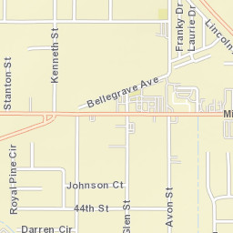 Glen Avon California Street Map