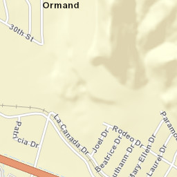 Ormand California Street Map