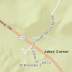 Jakes Corner Arizona Street Map