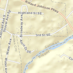 Garden City Alabama Street Map