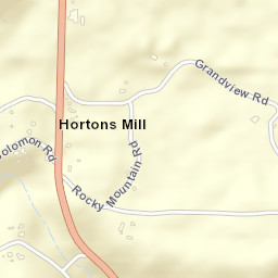 Hortons Mill Alabama Street Map