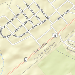 Stowers Hill Alabama Street Map