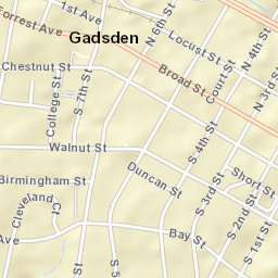 401 Locust Street, Gadsden, AL 35901, USA Street Map
