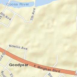 Goodyear Alabama Street Map