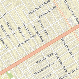 Mar Vista Houses California Street Map