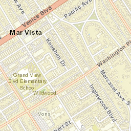 Mar Vista California Street Map