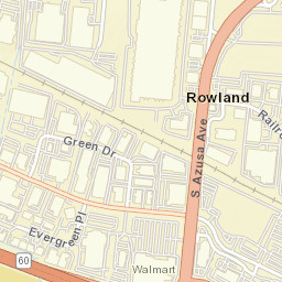 Rowland California Street Map