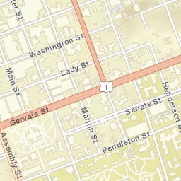 Columbia, South Carolina Street Map