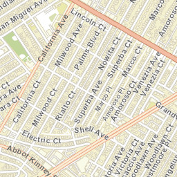 Venice California Street Map