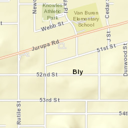 Bly California Street Map
