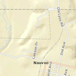 Nauvoo Alabama Street Map