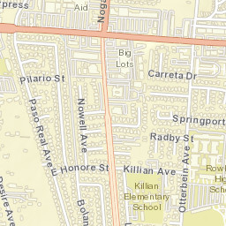 Otterbein California Street Map