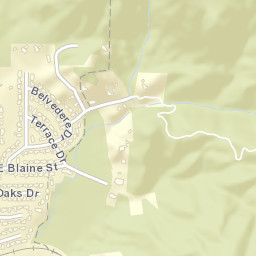 Belvedere Heights California Street Map