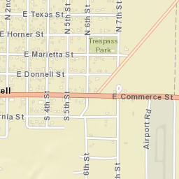 7th Street, Crowell, TX 79227, USA Street Map