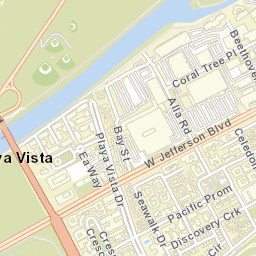 Playa Vista California Street Map