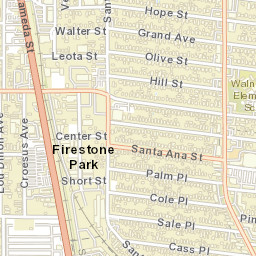 Firestone Park California Street Map