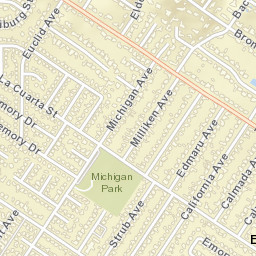 East Whittier California Street Map