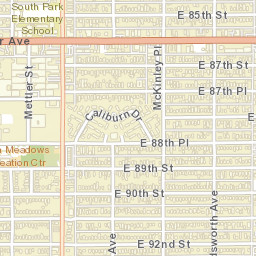 Avalon Gardens California Street Map