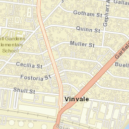 Vinvale California Street Map