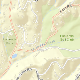 La Habra Heights California Street Map