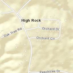 High Rock Alabama Street Map