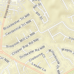 Woodbine Hill Way NW Norcross GA Street Map