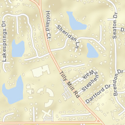 5325-5361 Tilly Mill Road, Dunwoody, GA Street Map