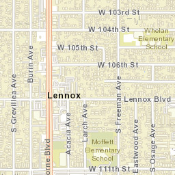 4505-4519 Lennox Boulevard Lennox CA Street Map