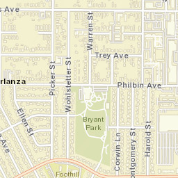 Arlanza California Street Map