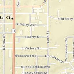 Star City Arkansas Street Map