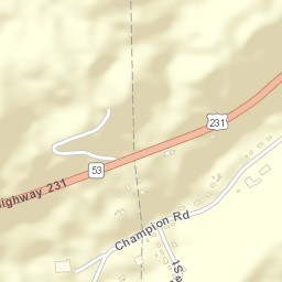 Champion Alabama Street Map