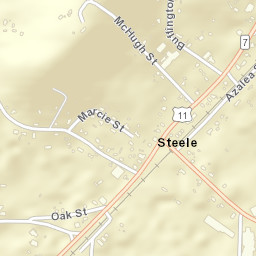 Steele Alabama Street Map