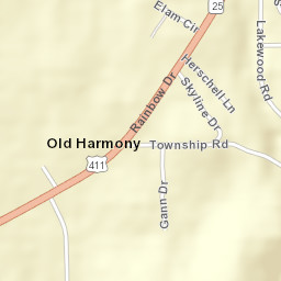 Old Harmony Alabama Street Map